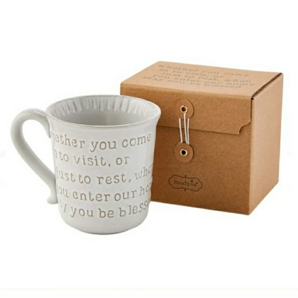 MUDPIE May You Be Blessed Coffee MugNWT!